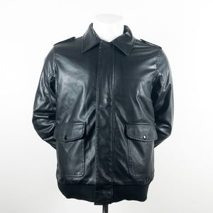 Men's Ministry of Fashion Black Faux Leather L
